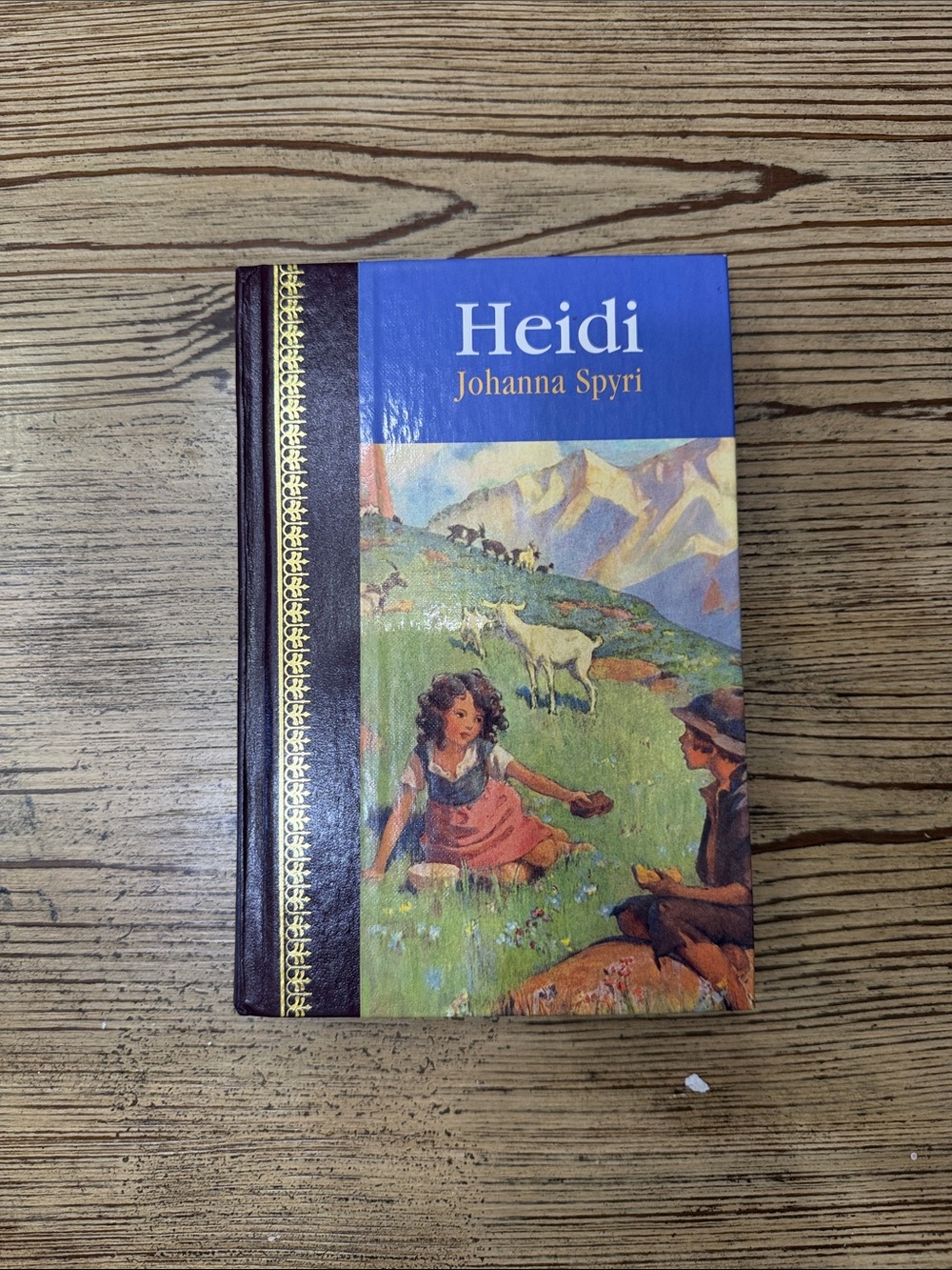 Heidi by Johanna Spyri Hardcover Book - Blue & Multicolor Cover